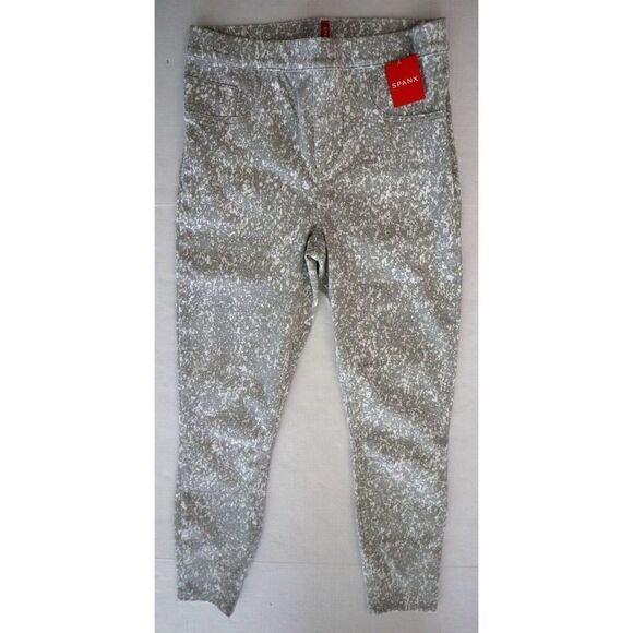 Spanx 20018R Women's Sz Medium Speckled Gray Jean-ish Ankle Legging Jeggings - Picture 3 of 8